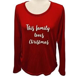 Let's Get COZY Pajama Top Lightweight Sweater Long Sleeve Round Neck Women Sz S